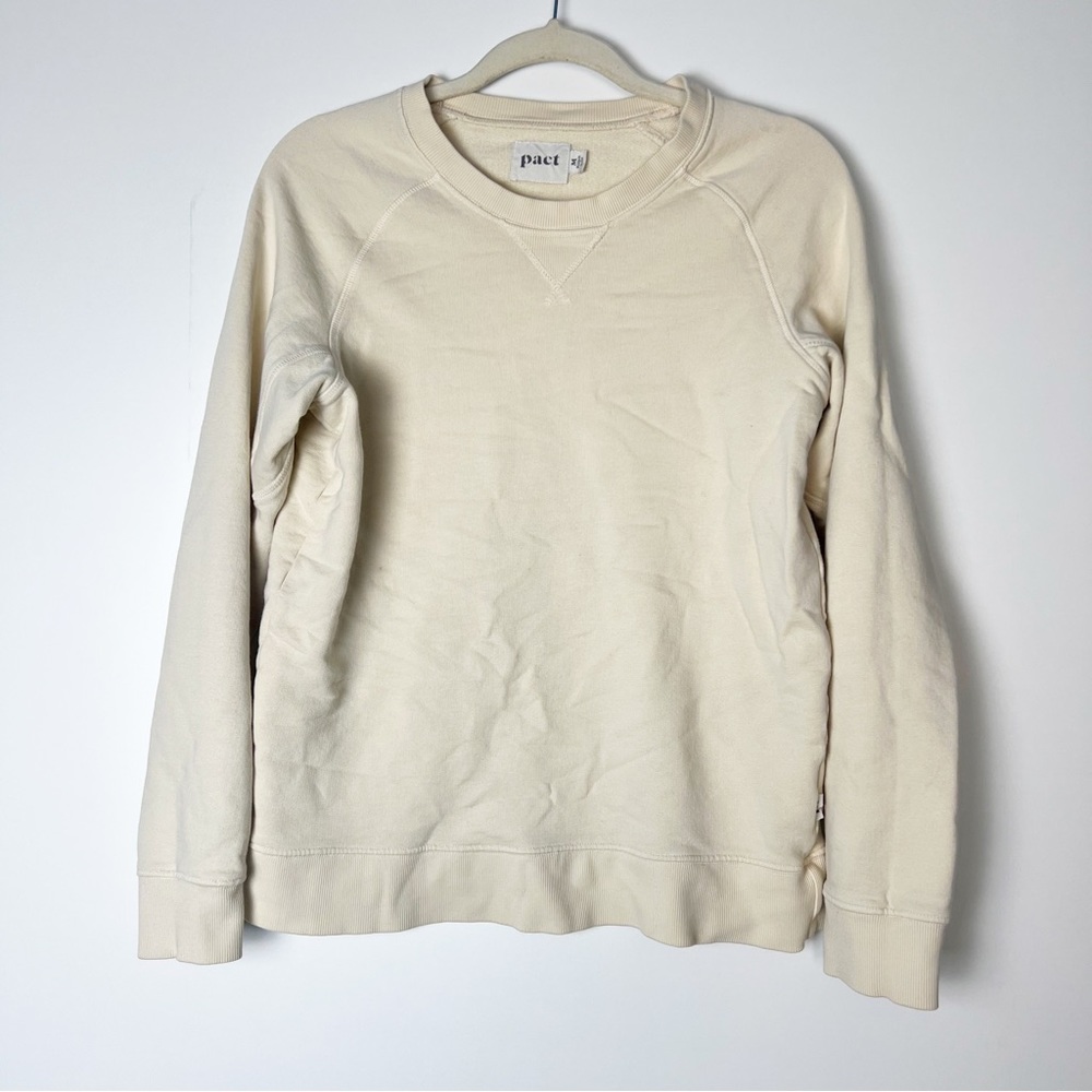 Pact beige organic cotton sweater